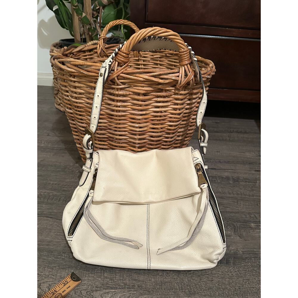 Aimee Kestemberg Women's Ivory Leather Shoulder Strap Hand Bag
